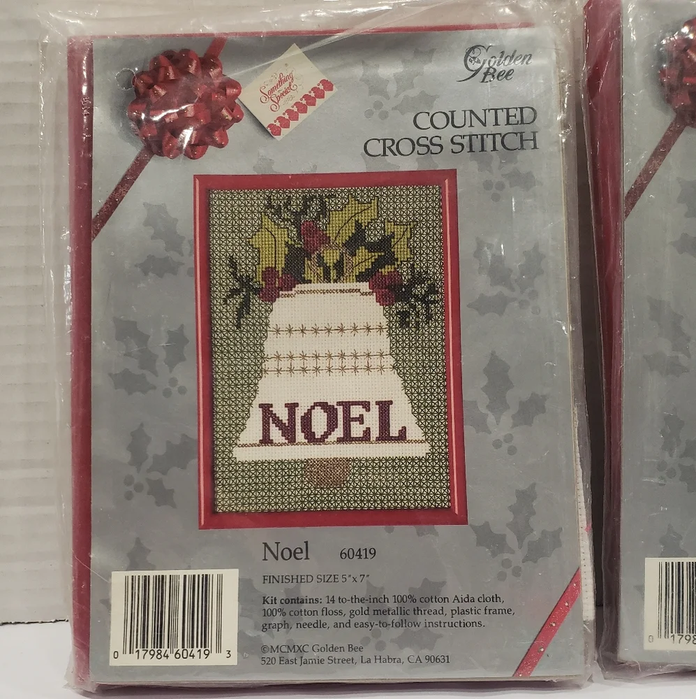 Vintage 1990 Golden Bee Holiday Cross Stitch Kits Lot Of 3 Sealed